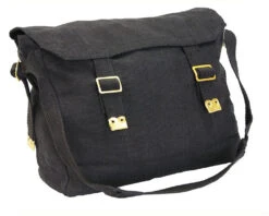 Bush Tracks Canvas Haversack Medium - WH2 Black