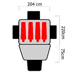 Oztrail Skygazer 4XV Dome Tent -Outdoor Camping Shop DTC 4XV F 3