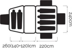 Oztrail Skygazer 6XV Dome Tent 13 Oztrail Skygazer 6XV Dome Tent -Outdoor Camping Shop DTC 6XV F 4