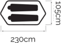 Oztrail Nomad 1 Lightweight Hiking Tent -Outdoor Camping Shop DTC NOM1 E 2