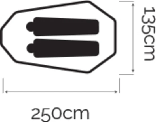 Oztrail Nomad 2 Lightweight Hiking Tent 5 Oztrail Nomad 2 Lightweight Hiking Tent - Image 3