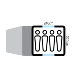 Oztrail Family 4 Dome Tent -Outdoor Camping Shop DTE FA04 E 5