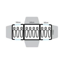 Oztrail Family 10 Dome Tent -Outdoor Camping Shop DTE FA10 E 3