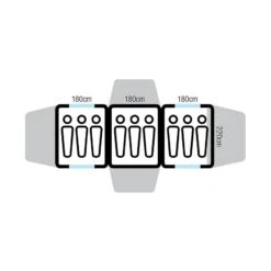 Oztrail Bungalow 9 Person Dome Tent -Outdoor Camping Shop DTMBUN D 4