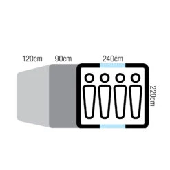 Oztrail Tasman 4V Plus -Outdoor Camping Shop DTMTAS4VP D 6