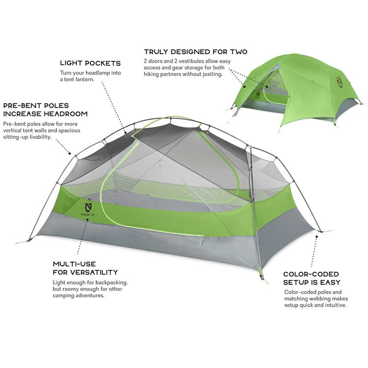 NEMO EQUIPMENT Nemo Dagger Ultralight Backpacking Tent - 2 Person 6 NEMO EQUIPMENT Nemo Dagger Ultralight Backpacking Tent - 2 Person - Image 4