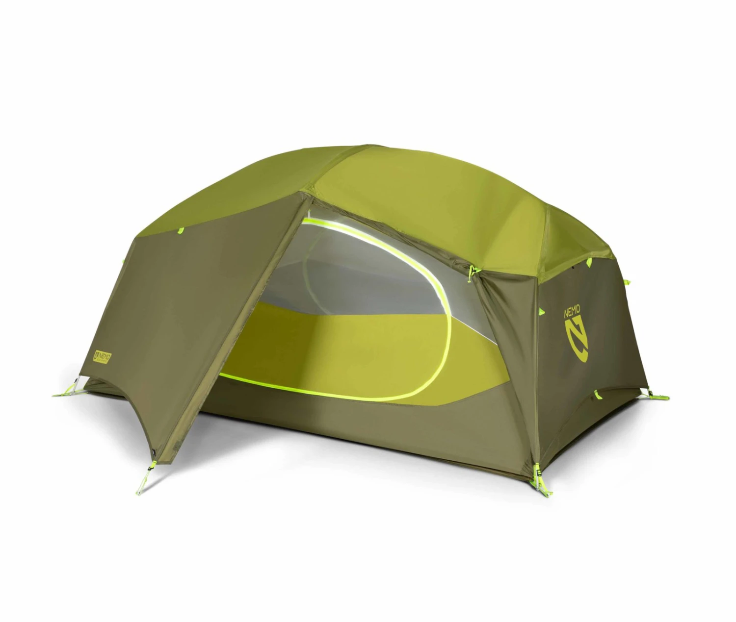 NEMO EQUIPMENT Nemo Aurora 2P Backpacking Tent + Footprint - Nova Green