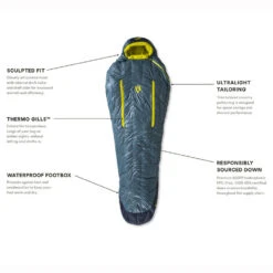 NEMO EQUIPMENT Nemo Kayu Mens Ultralight Sleeping Bag - 30 Regular -Outdoor Camping Shop NEM00295 9