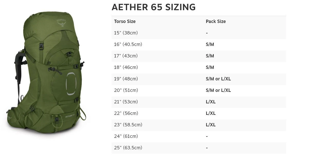 Osprey Aether 65 Mens Backpacking Garlic Mustard Green - S/M 6 Osprey Aether 65 Mens Backpacking Garlic Mustard Green - S/M - Image 4