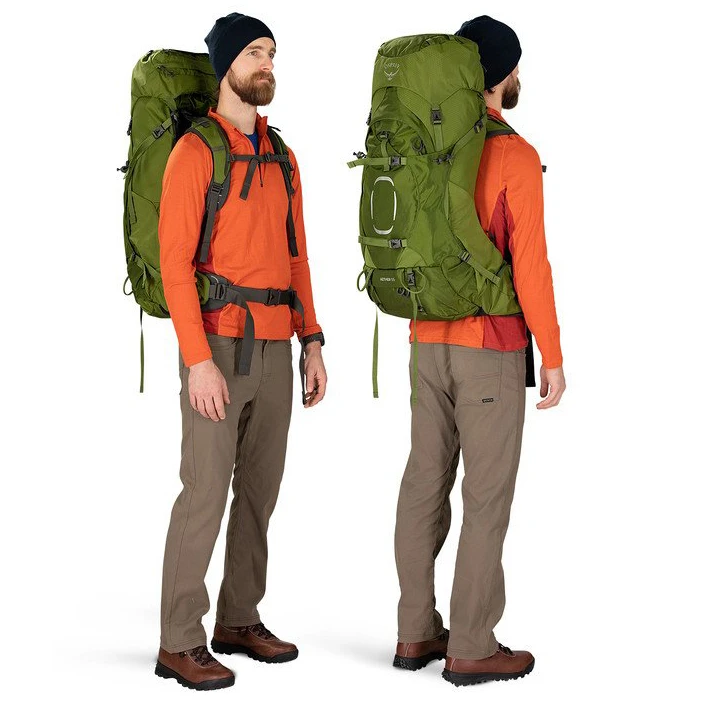 Osprey Aether 55 Mens Backpacking Garlic Mustard Green - S/M 6 Osprey Aether 55 Mens Backpacking Garlic Mustard Green - S/M - Image 4
