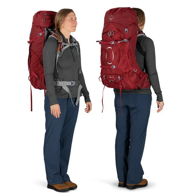 Osprey Ariel 55 Womens Backpacking Claret Red - Size: M/L 6 Osprey Ariel 55 Womens Backpacking Claret Red - Size: M/L - Image 4