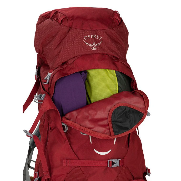 Osprey Ariel 55 Womens Backpacking Claret Red - Size: M/L 7 Osprey Ariel 55 Womens Backpacking Claret Red - Size: M/L - Image 5
