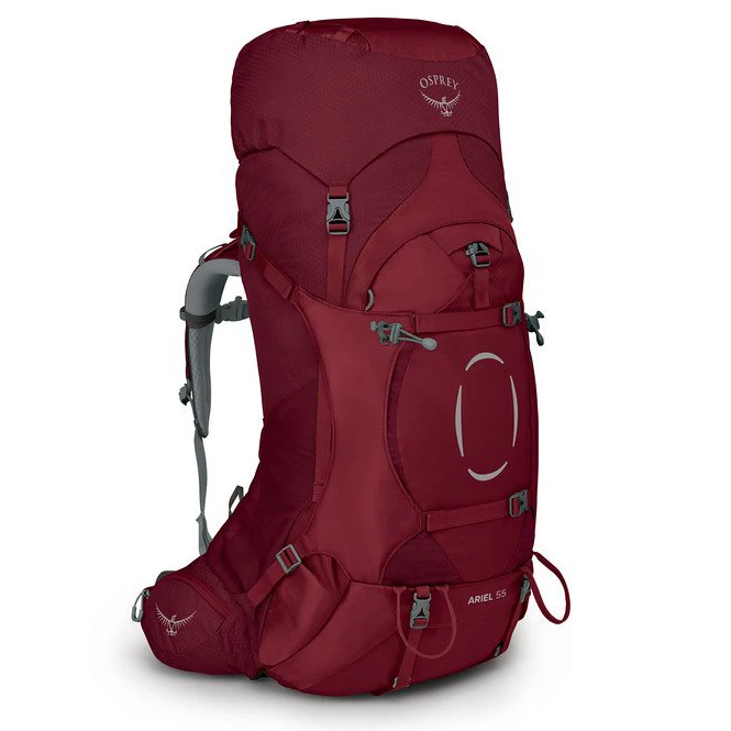 Osprey Ariel 55 Womens Backpacking Claret Red - Size: M/L 3 Osprey Ariel 55 Womens Backpacking Claret Red - Size: M/L