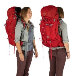 Osprey Ariel Plus 70 Women's Hiking Backpack Carnelian Red - XS/S -Outdoor Camping Shop OSP0896 RED XSS 3
