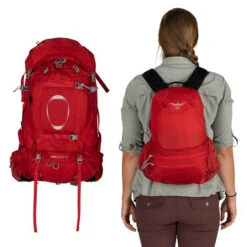 Osprey Ariel Plus 70 Women's Hiking Backpack Carnelian Red - XS/S -Outdoor Camping Shop OSP0896 RED XSS 4