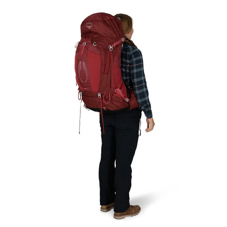 Osprey Aura AG 65 Womens Hiking Backpack Berry Sorbet Red - XS/S 7 Osprey Aura AG 65 Womens Hiking Backpack Berry Sorbet Red - XS/S - Image 5