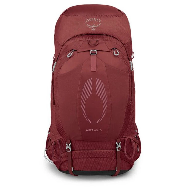Osprey Aura AG 65 Womens Hiking Backpack Berry Sorbet Red - XS/S 8 Osprey Aura AG 65 Womens Hiking Backpack Berry Sorbet Red - XS/S - Image 6