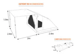 Oztent RV-4 Canvas Touring Tent 7 Oztent RV-4 Canvas Touring Tent -Outdoor Camping Shop RV4 2